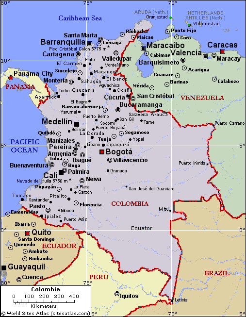 Colombia Map